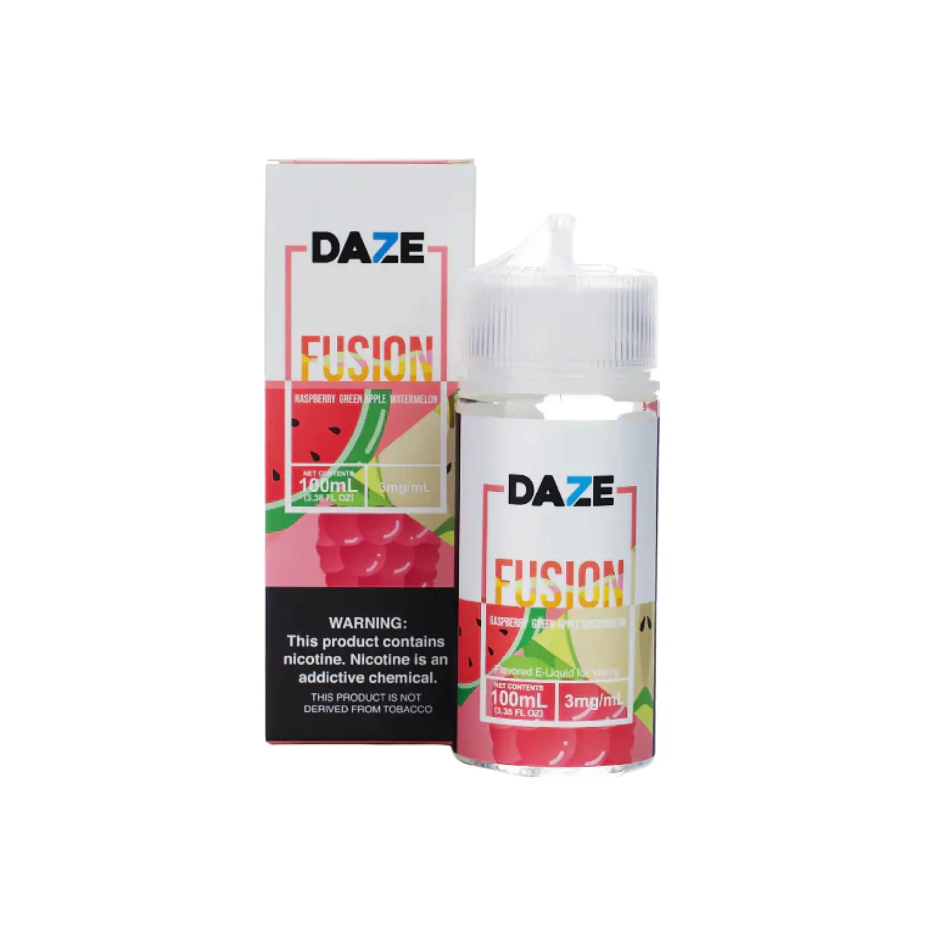 Daze Salt Series Fusion Raspberry green Apple Watermelon Ice 100ml