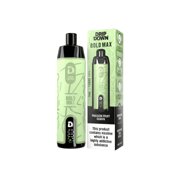 Drip Down Disposable Passion Guava Bold Max 15000 Puffs