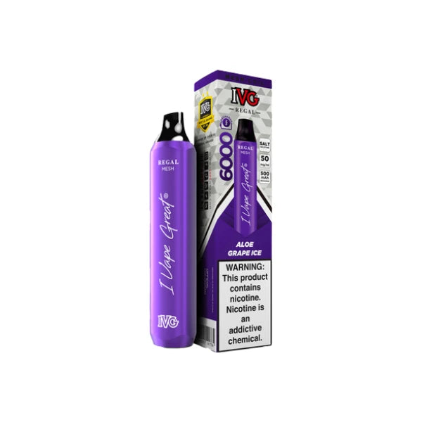 IVG Disposable Aloe Grape Ice 6000 Puffs