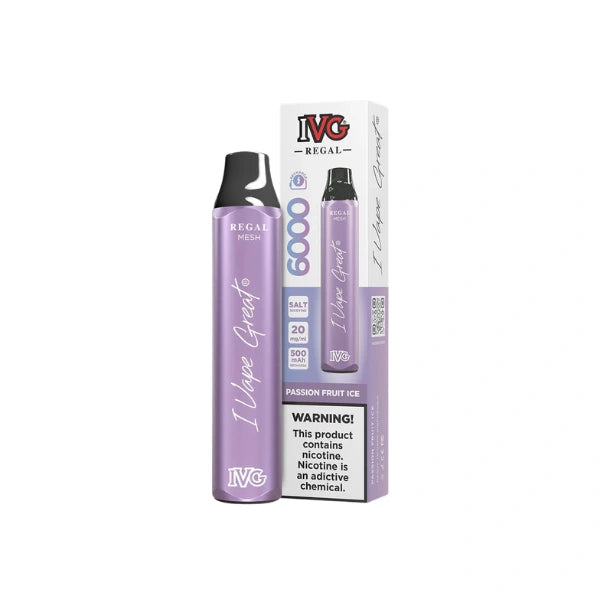 IVG Disposable Passion Fruit Ice 6000 puffs