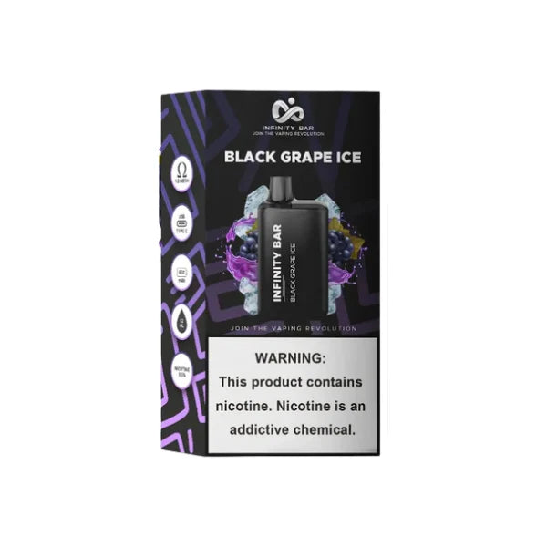 Infinity Disposable Black Grape Ice 5000 Puffs