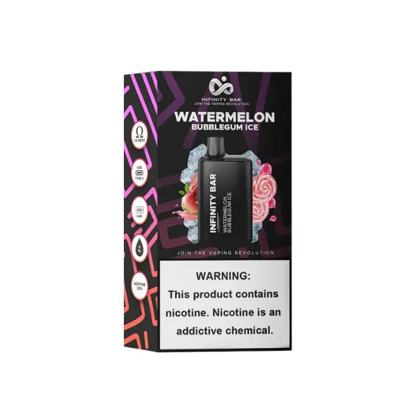 Infinity Disposable Watermelon Bubblegum Ice 5000 Puffs