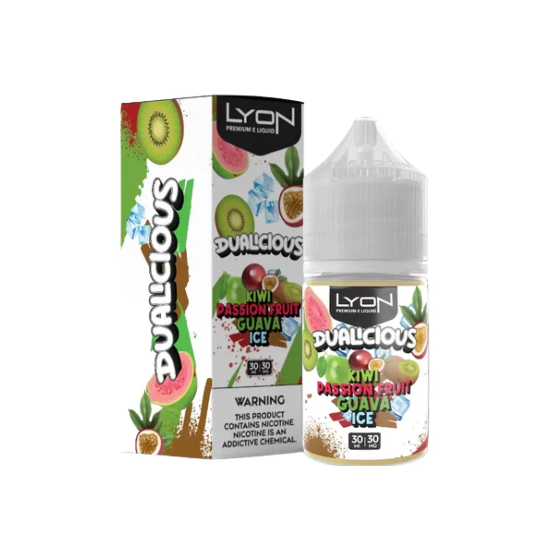 Lyon Dualicious Kiwi Passionfruit Guava Ice 30ml