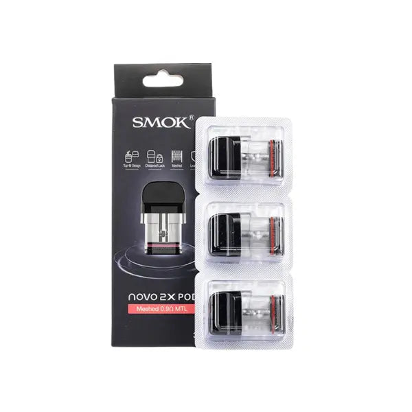 Smok Novo 2x Pod Meshed 3 Pcs